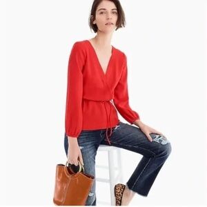 Jcrew NWOT Orange Blouse
